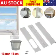2/3/4PCS Portable Air Conditioner Window Slide Kit Plate Adjustable with Screws