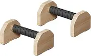 Perfeclan 2Pcs Push up Bar, Wood Pushup Handles, Portable,Anti Slip, Push up Handles Parallettes Bar for Adults Workout Home Gym