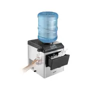 22kg Ice Maker Cold Water Dispenser 2 In 1 Bullet Cube Making Machine Countertop Home Commercial Stainless Steel Maxkon
