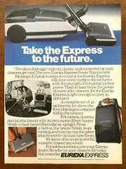 1986 Eureka Express Vacuum Vintage Print Ad/Poster Genuine Retro 80s Art Décor