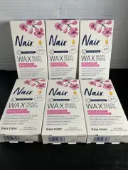 Nair Hair Remover Wax Ready-Strips for Face & Bikini 48 CT ORCHID CHERRY BLOSSOM