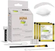 MINA ibrow Henna Professional Tint Kit With Brush Combo Pack | Long Lasting Upto 6 weeks | Spot Colouring Effects | Upto 30 Applications (Pearl Grey)