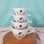 Rae Dunn Christmas Measuring Cups - Watercolor Snowmen