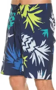 NEW VOLCOM sz 38 board shorts LIDO LADA tropical blue green V4S 4 way stretch