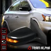 Fits 2013-2015 Sentra[POWER+HEATED+SIGNAL]Right Side Manual Fold OE Style Mirror