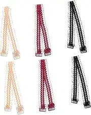 [SHERCHPRY] 3 Pairs Lace Underwear Straps Bras Extension Bra Lace Strap Bra Accessories Adjustable Shoulder Strap Clothing Straps Lace Bra Straps Women Bra Extension Strap Bra Belt Strap Nylon