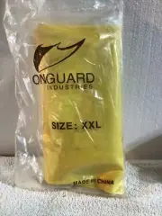 Onguard Latex Nuke Boots Protective Shoes Covering Size XXL Yellow Textured Nos