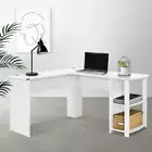 HOME OFFICE COMPUTER DESK CORNER STUDY WORKSTATION L- SHAPE- VERSATILE PLUS