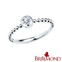 在飛比找momo購物網優惠-【BRILLMOND JEWELRY】18K白金 10分 鑽