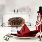 Transparent Cupcake Tray High Foot Dessert Plate Cake Display Stand Nuts