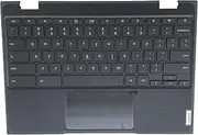 LTPRPTS Replacement for Lenovo 100e Chromebook 2nd Gen 81MA Laptop Upper Case Palmrest Keyboard Touchpad Assembly Part 5CB0T79741 Black