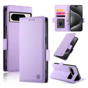 Wallet Case for Google Pixel 8 Pro,Slim Protective Shockproof Case With Card Holder,Premium PU Leather Kickstand-Purple