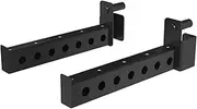 Mikolo Safety Catches, Spotter Arms-Fit 2"x 2" Tube, with 1" Hole for Squat Rack Power Rack Cage, 800LBS Capacity (1 Pair)