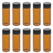 30mL Media Storage Bottle, 15 Pack Reagent Media Bottle Glass Bottles, Amber