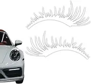 Auto Eyelashes for Headlights - Decorative Brow Decal for Car Headlamp - Decorative Automotive Headlight Decal for RV, Vehicle