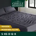 Giselle Bedding Mattress Topper Pillowtop Toppers 3-Zone Mat Pad Protector Cover