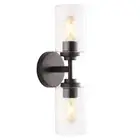 JYL9548A Giles 16" 2-Light Farmhouse Industrial Iron Cylinder LED Sconce Mode...