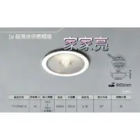 在飛比找樂天市場購物網優惠-(A Light) 保固2年 舞光 LED 1W 6cm 超