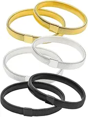 [ANDRESLAD] Sleeve Garters Elastic Cuff Bangle Bracelet Spring Wrist Jewelry for Men