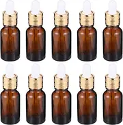 Dropper Glass Empty Bottles for Essential Oil 10 Pack Oil Dispensing Bottles Portable Essence Bottles Leakproof Easy to Use Suitable for Travel Business Outdoor Activities