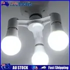 3 in 1/4 in 1/5 in 1 E27 to E27 Socket LED Light Lamp Bulb Adapter Holder AU