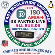 DR PARTED LIVE LINUX OS ISO 64BIT USB-DVD LIVE-FULL INSTALL DEBIAN 12 BASED