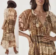 Spell Renew Patchwork Gown in Sunrise Dress (size M/L ) New With Tags