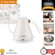 Precision Pouring Electric Kettle - Milk White Gooseneck with Auto Shut-Off