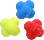 Kisangel 3pcs Agility Reflex Balls for Fitness Training Enhance Hand Eye Coordination Speed Portable Reaction Balls for Group Sports Training Reaction Coordination