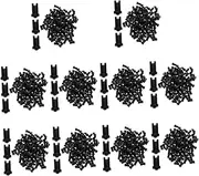 Baluue 10sets Professional Lash Kit Glue Bottle Blocking Needles Eyelash Glue Replacement Head 100pcs*10