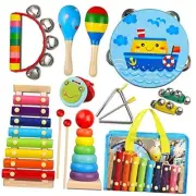 Toddler Musical Instruments Set Wooden Percussion Kids Musical Instruments 2