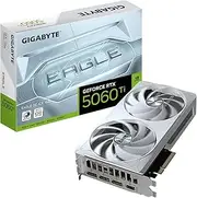 GIGABYTE GeForce RTX 5060 Ti Eagle OC ICE 16G Graphics Card, 16GB 128-bit GDDR7, PCIe 5.0, WINDFORCE Cooling System, GV-N506TEAGLEOC ICE-16GD Video Card