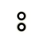 Glass Camera Lens Bezel Set Back Apple iPhone 15 15 Plus Yellow Aftermarket
