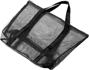 [FOMIYES] Large Capacity Transparent Beach Tote Bag for Women Versatile Mesh Carrier for Shopping Travel and Beach Vacations Comfortable Single Shoulder Strap Multiuse Design