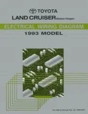 1993 Toyota Land Cruiser Wiring Diagrams Schematics Layout Factory OEM