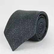 New Bottega Veneta Black and Gray Leopard and Dot Print Tie 355737 1062