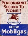 New Mobilgas Performance 2nd To None Metal Sign Reproduction 32cm x 41cm