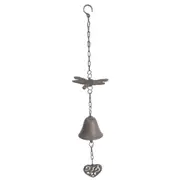 Mr Gecko Cast Iron Hand Made Wind Chime Dragonfly Good Sound Antique Rust