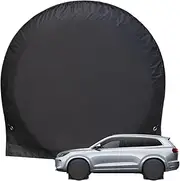 Trailer Tire Covers,Waterproof UV Resistant Wheel Cover for Spare Tire | Automotive Wheel Protector for Sun Rain Snow Tyre Protection, Car Truck SUVs RV Trailer