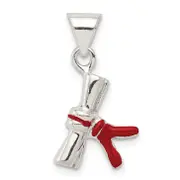 Sterling Silver Enameled Diploma Charm