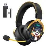 2.4GHz Wireless Gaming Headset for PS5, PS4, PC, Switch, 7.1 Surround Sound, ...