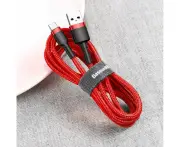 Baseus USB A to USB C Type C 3A Fast Charging Data Charger Cable - Red