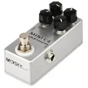 MOSKY Guitar Compressor Effect Pedal Rotate Sustain Attack Level Clipping Knobs
