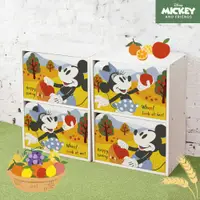在飛比找松果購物優惠-Disney 迪士尼 米奇大自然雙層櫃 木門櫃 收納櫃【收納