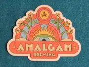 Beer Collectible STICKER: AMALGAM Brewing Company ~ Denver, COLORADO Since 2017