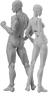 Ruiqas Flexible Mannequin Mannequin Body Action Figure Artist Drawing Figure Model Jointed Male and Female Mannequin for Drawing Sketching Pack of 2