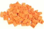 LEGO 2x2 ORANGE INVERTED SLOPE BRICKS BULK LOT OF 80 PIECES FREE SHIPPING