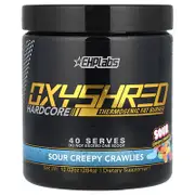 EHPlabs, OxyShred Hardcore, Thermogenic Fat Burner, Sour Creepy Crawlies, 10.02 oz (284 g)