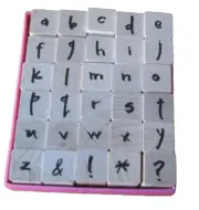 Penny Black Alphabet Lowercase & Punctuation