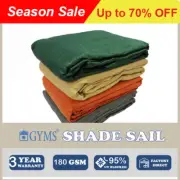 Outdoor Heavy Duty Sun Shade Sail Triangle Square Canopy Cloth Shadecloth Awning